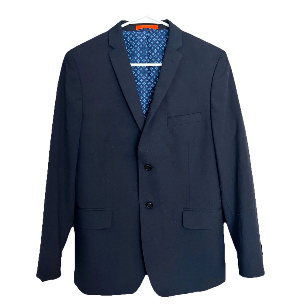 Tallia Nordstrom Boys Size 18R Navy Wool Blend Blazer Sport Coat Easter Special